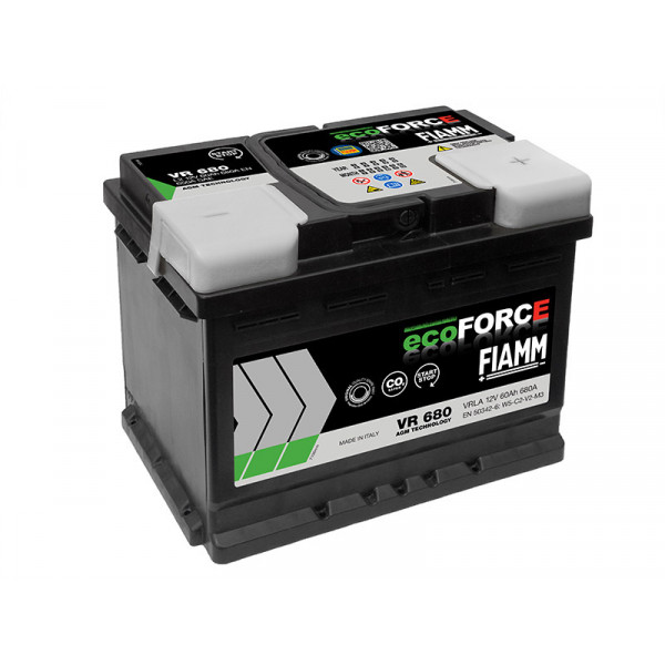 027 AGM Ecoforce Fiamm Battery image